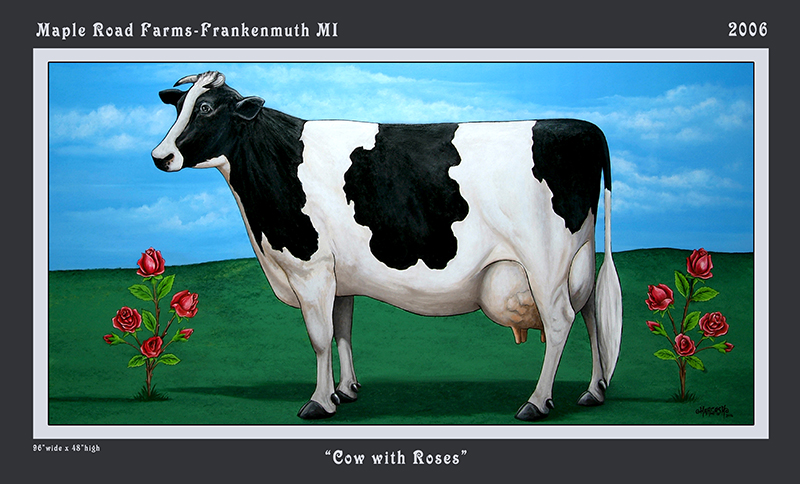 Cow with Roses 2006